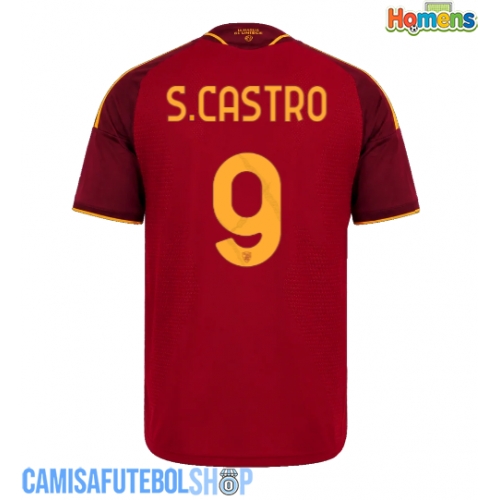 Camisa de time de futebol AS Roma Santiago Castro #9 Replicas 1º Equipamento 2026-27 Manga Curta
